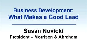 Business Development: What Makes a Good Lead