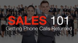 Sales 101: Getting Phone Calls Returned