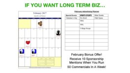 Using a Calendar to Write More Long Term Business