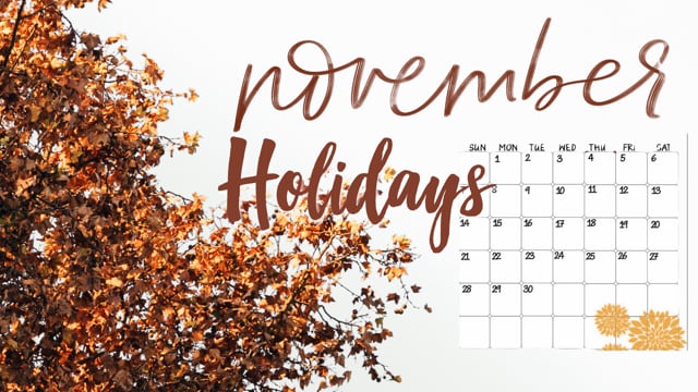 November Holidays