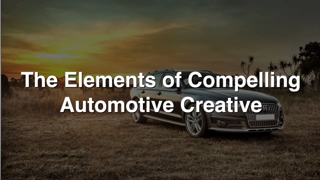 Four Elements of Compelling Auto Creative
