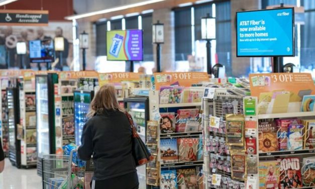 Grocery TV looks to bigger screens to grab shoppers’ attention