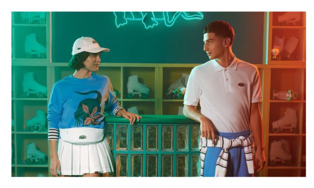Netflix shows meet Lacoste’s crocodile in new apparel collection
