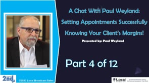 Setting Appointments Successfully / Knowing Your Client’s Margins! – Part 4
