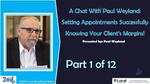 Setting Appointments Successfully / Knowing Your Client’s Margins! – Part 1