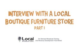 Interview with a Local Boutique Furniture Store – Part 1