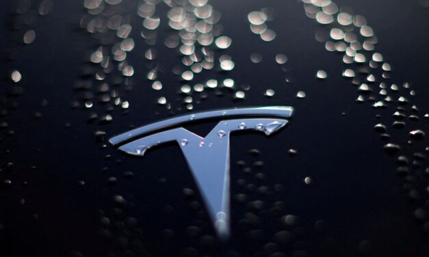 Tesla falls as production cut by battery supplier Panasonic fans EV demand fears