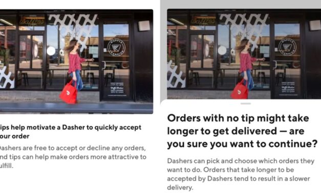 DoorDash tests in-app tip reminders on customers