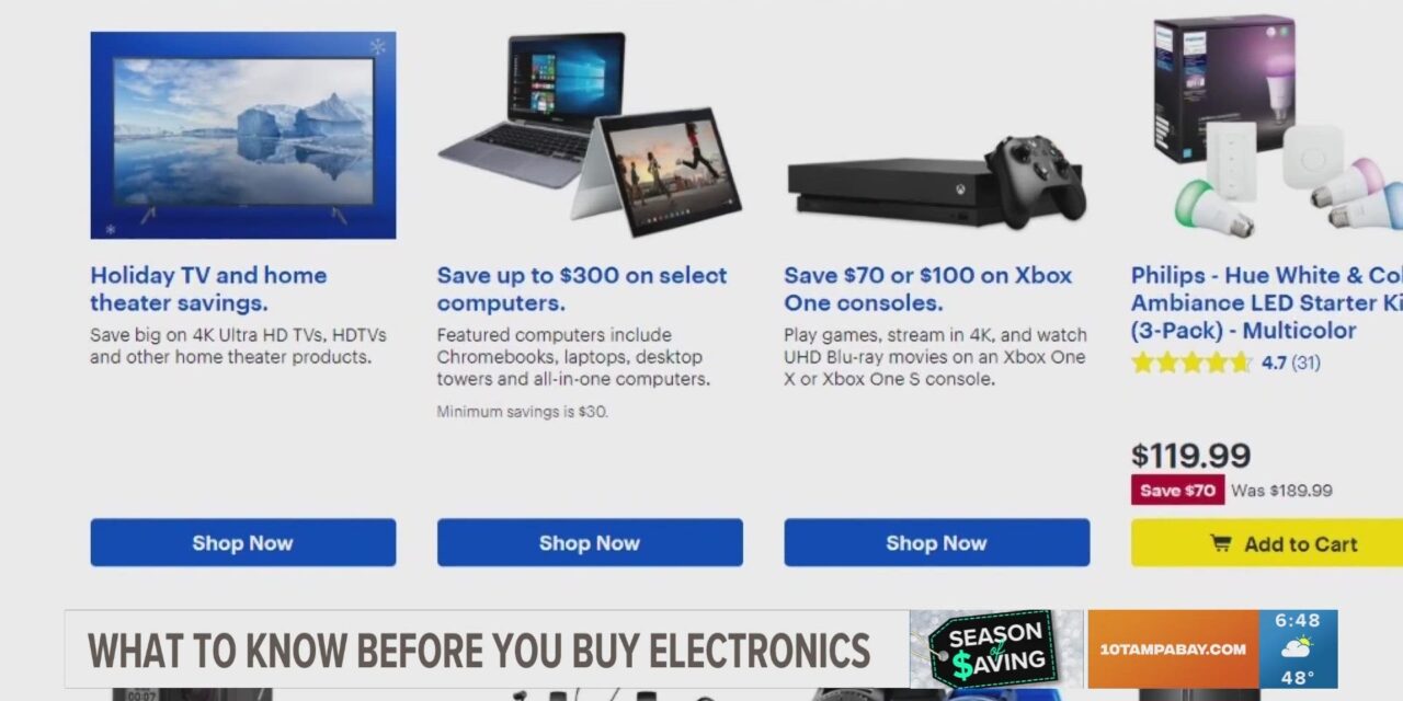 Season of Saving: What you should know before buying electronics