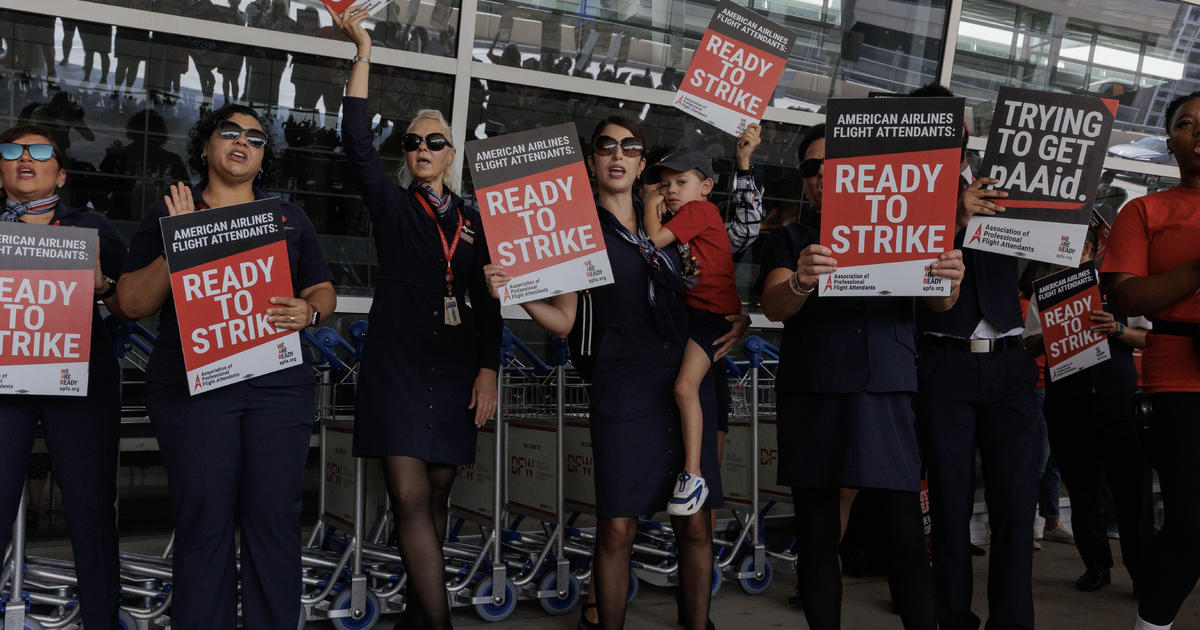 American Airlines flight attendants request permission to strike as holiday travel rush nears