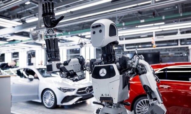 Mercedes rolls out humanlike robots for ‘dull and repetitive’ factory tasks