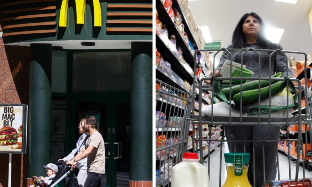 Walmart says more diners are buying its groceries as fast food gets pricey