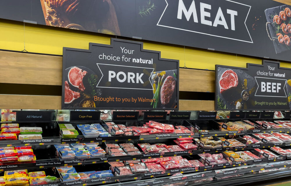 Meat, produce drive rise in Walmart US sales