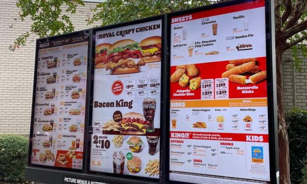 Fast-food menu price inflation is accelerating as deflation hits grocers