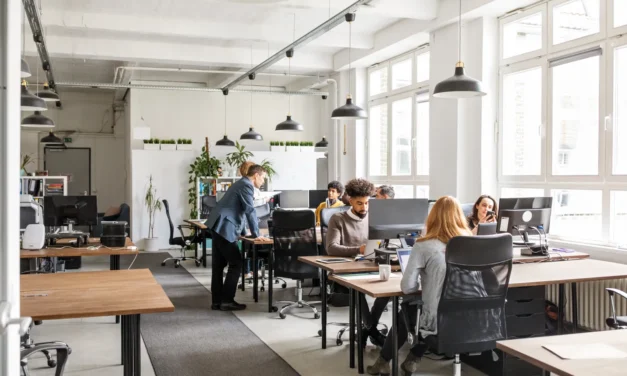 Men more likely to say in-office work improves visibility to leadership
