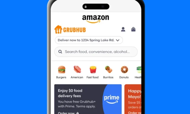 Amazon adds Grubhub restaurant delivery to platform