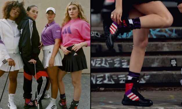 This new Adidas apparel collab includes high-top golf shoes