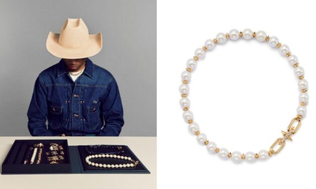 Pharrell’s Latest Tiffany & Co. Jewelry Is All About Pearls