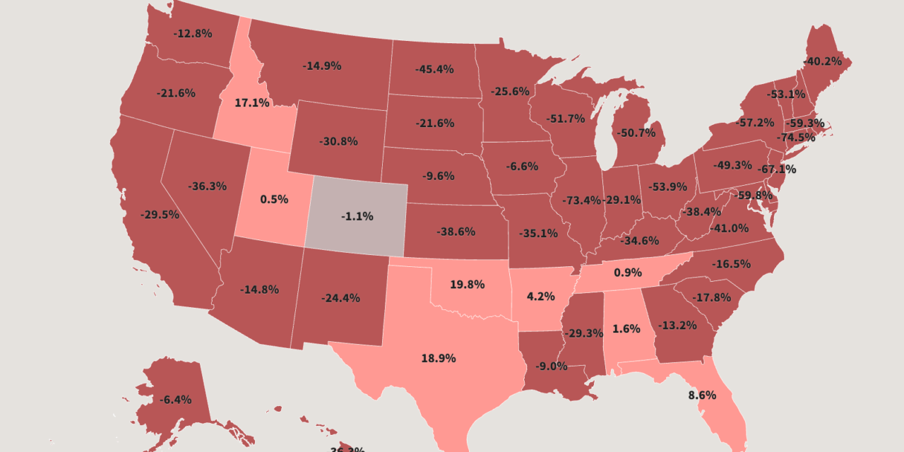 Eight states now have more unsold inventory than in 2019. Here’s why.