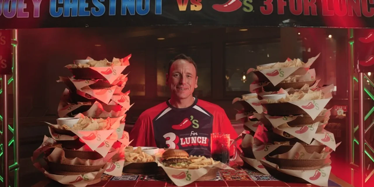 Chili’s challenges Joey Chestnut to an eating contest on X