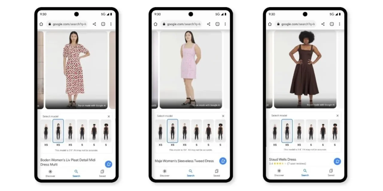 Google Shopping launches virtual dress try-ons in the US