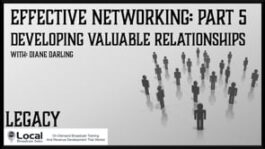 Effective Networking: Developing Valuable Relationships