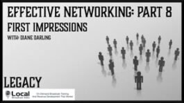 Effective Networking: First Impressions