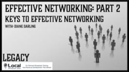 Effective Networking: Keys to Effective Networking