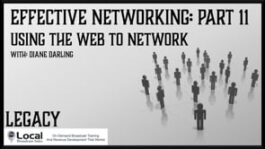 Effective Networking: Using the Web to Network