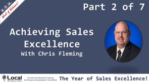 The Year of Sales Excellence: Achieving Sales Excellence – Part 2