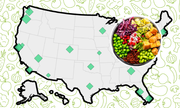 Map Reveals Top 20 Cities for Plant-Based Eating