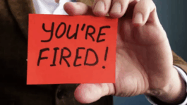 you are fired