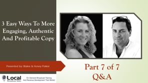 3 Easy Ways To More Engaging, Authentic And Profitable Copy – Part 7 – Q&A