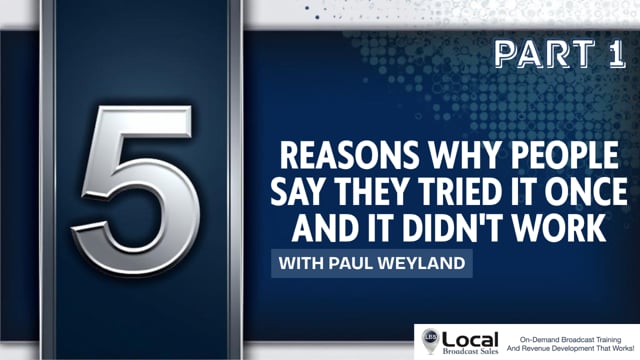 5 Reasons Why People Say They Tried It Once And It Didn’t Work – Part 1