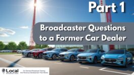 Broadcaster Questions to a Former Car Dealer – Part 1