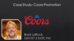 Case Study: Coors Promotion