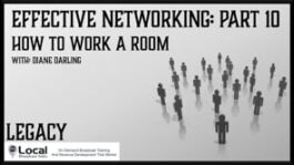 Effective Networking: How to Work a Room
