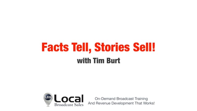 Facts Tell, Stories Sell!