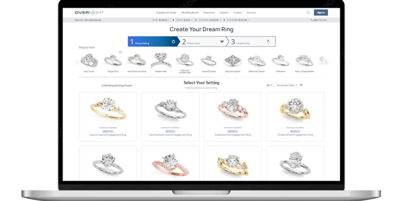 Overnight Mountings Launches Ring Builder Platform | National Jeweler