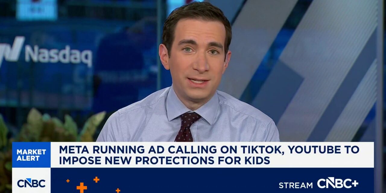 Meta running ad calling on TikTok, YouTube to impose new protections for kids