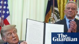 Trump signs executive order with plan to reduce number of recommended childhood vaccines | Donald Trump | The Guardian 5230