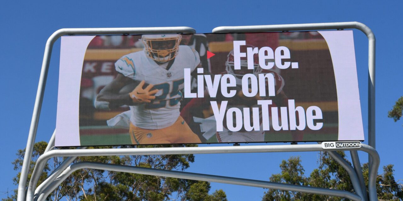 YouTube balks at splitting NFL package with Netflix, broadcast TV back in mix, per Ourand – Sports Media Watch