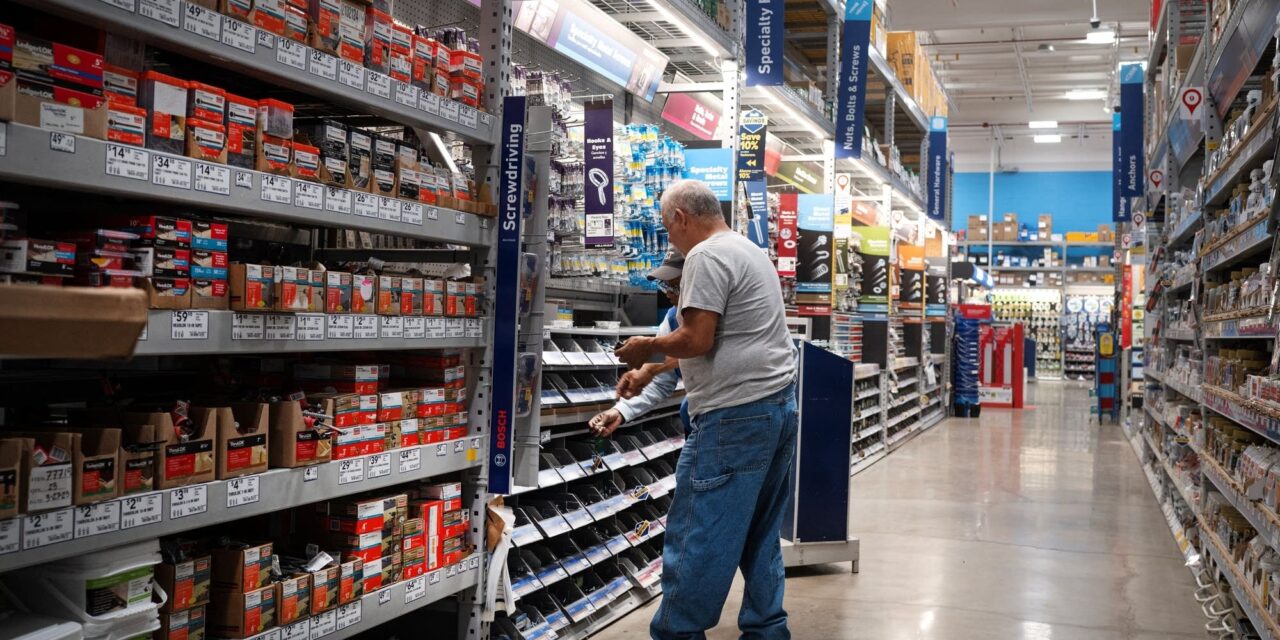 Retail declines at home improvement stores
